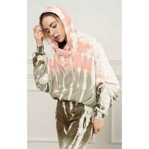 Young Fabulous & Broke Seaswee Geod "RAISSA" Tie Dye Hoodie Sweatshirt Size M/L